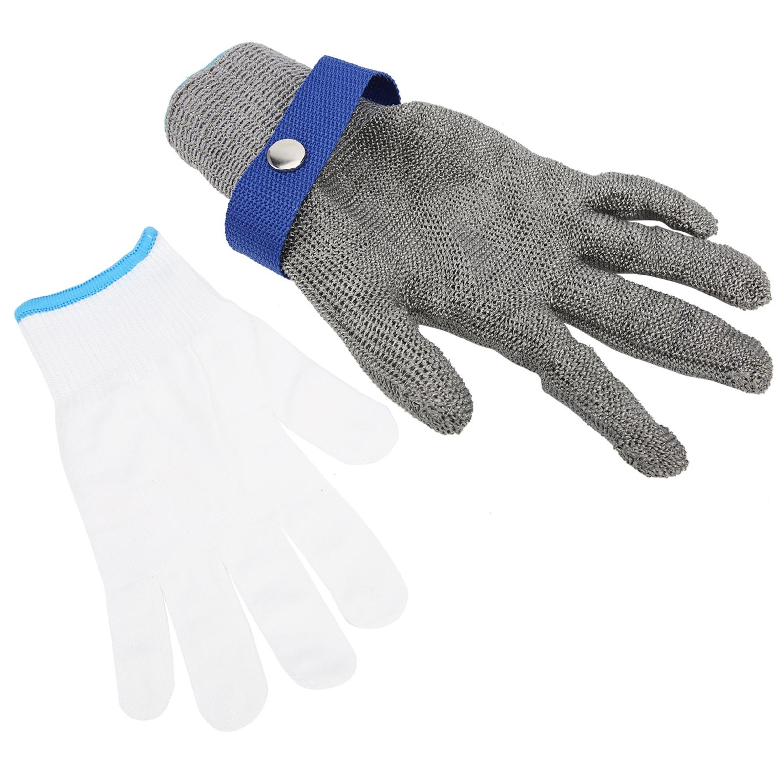 Level 5 AntiCutting Gloves Wear Resistant Labor Protection Gloves Hand Safety Equipment L Size stainless steel
