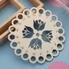4Pieces Wood Stitching Thread Holder Disc Numbered Embroidery Floss Thread Organiser Embroidery Thread Dispenser Disc