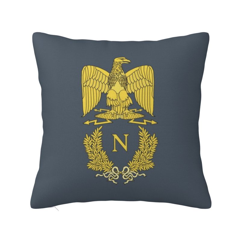 Custom Royal Standard Napoleon France Flag Pillow Case French Empire Coat Of Arms Chair Cushion Cover Square Pillowcase