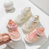 Kids Half Sandals for Boys Girls Spring Summer Children Air Mesh Shoes Cut-outs Breathable Soft Anti-kick Fashion Shoes New