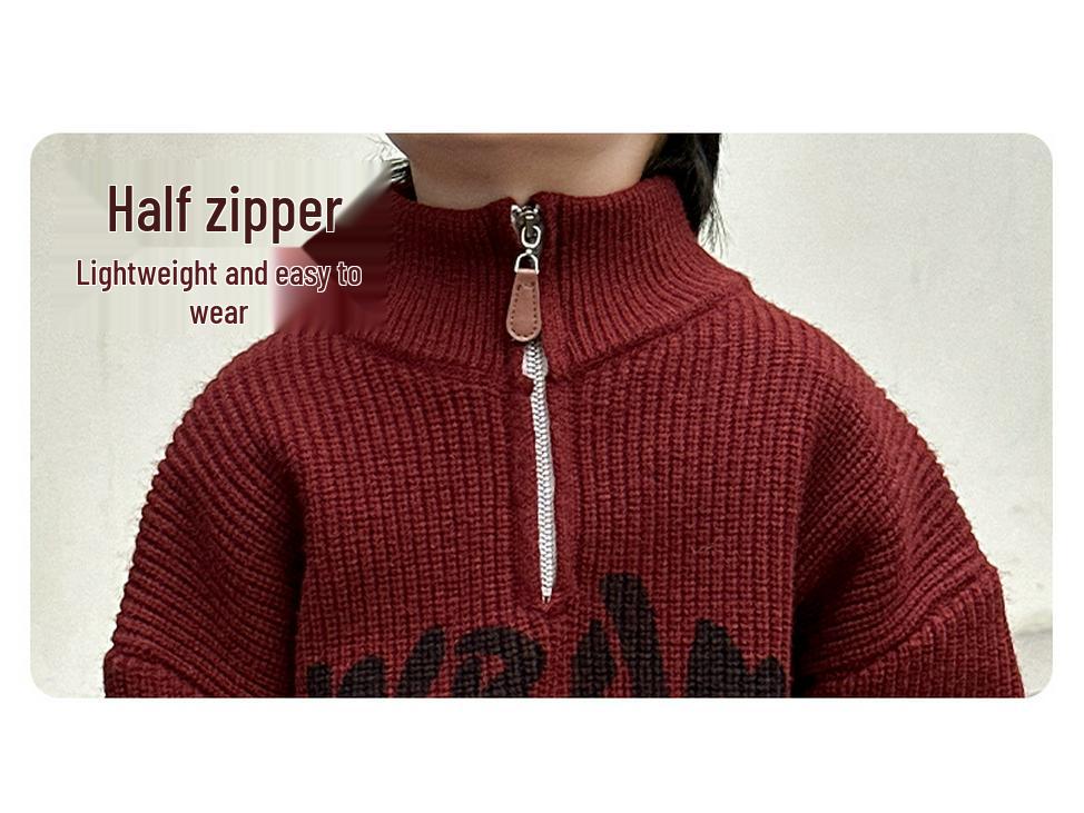 Jungen Strick-Cardigan im koreanischen Stil für den Winter – 2025 Mode für kleine und mittelgroße Kinder