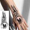 1 Sheet Scary Skull Grim Reaper Temporary Tattoos For Men Women Hand Arm Forearm, Realistic Fake Tattoo Sticker Halloween Tatoos