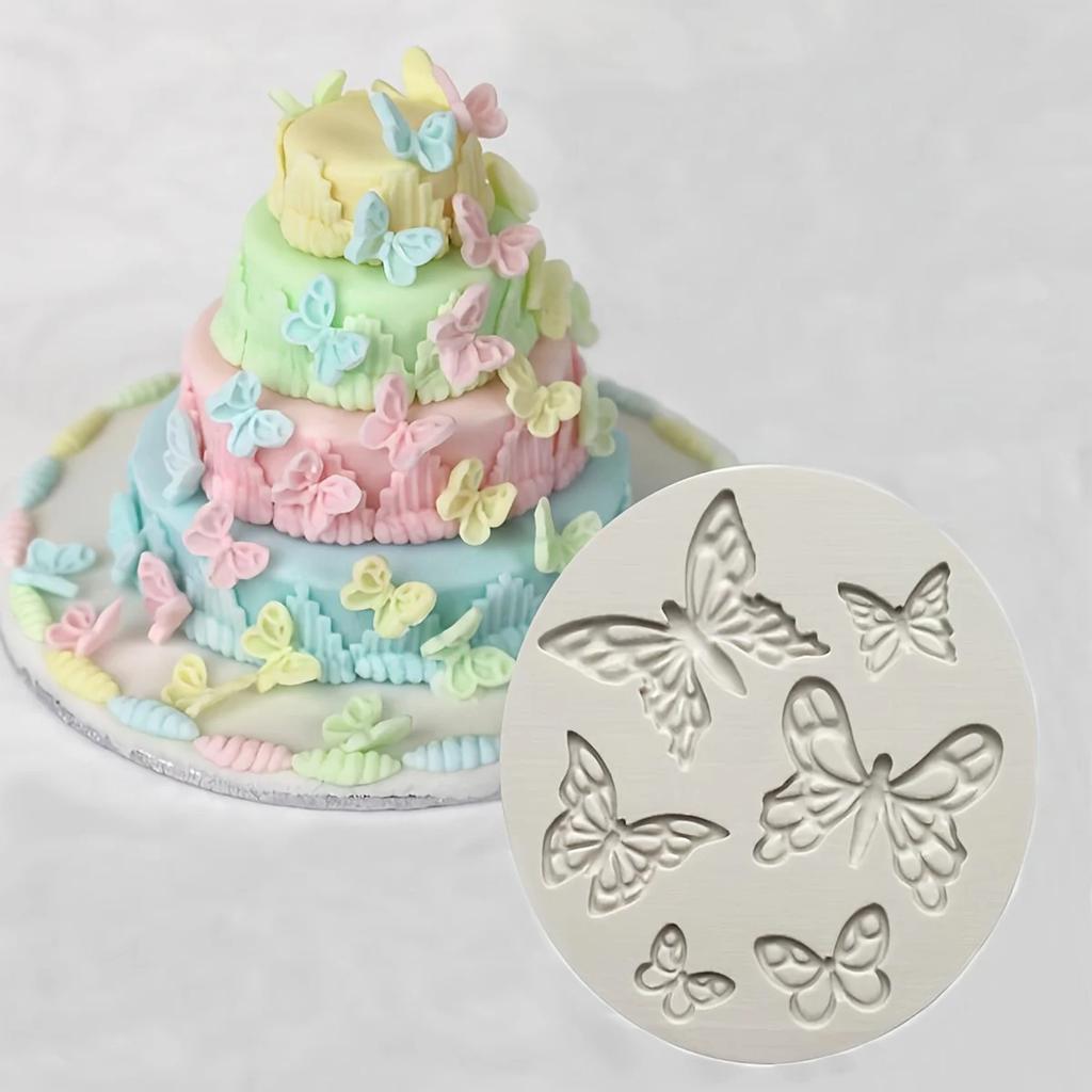 Butterfly Fondant Silicone Sugarcraft Wedding Cake Decorating Tools Resin Chocolate Molds For Baking