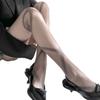 Spring And Summer Spice Girls Silver Silk Fine Flash Bottom Stockings Black Silk Skinny Pure Grey Cross Strap Silver Onion Pantyhose Women
