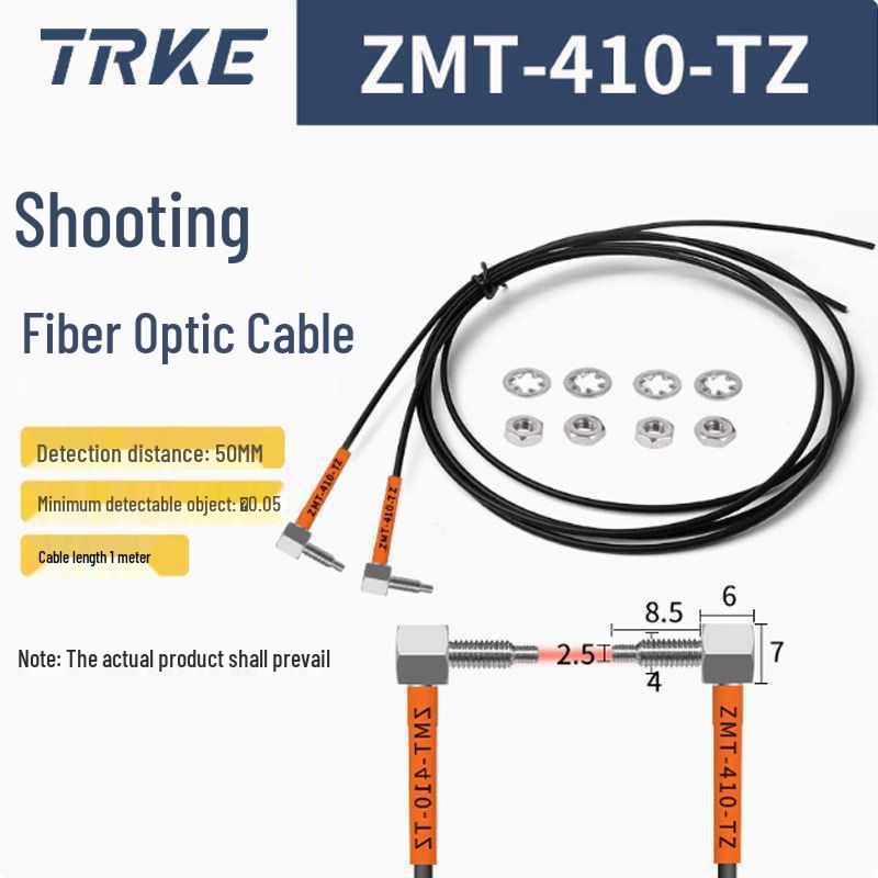 Dual Display Fiber Optic Amplifier M4M6 with Diffuse Reflection Sensor and Photoelectric Switch Fiber Optic Cable