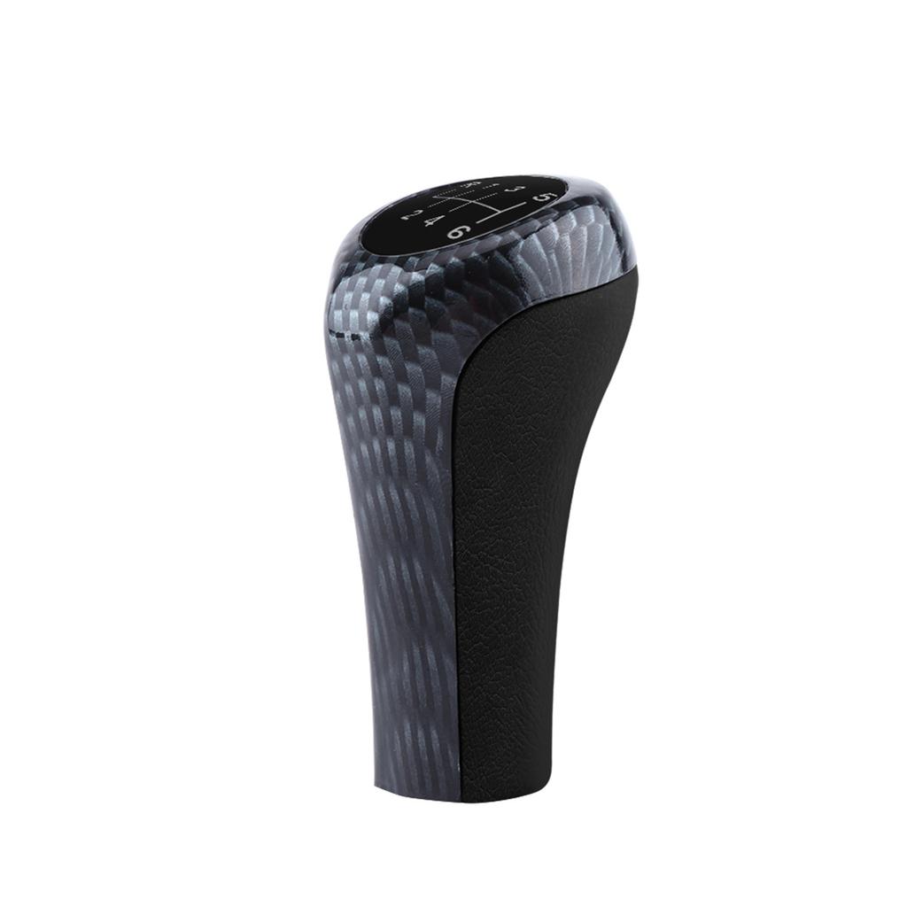 6 Speed Car Gear Shift Knob Stick Head For E90 E91 E92 X1 X3 X5 Carbon Fiber Color
