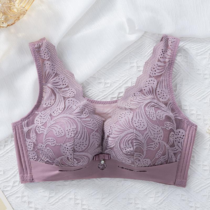 Anti Sagging Bra Women's Summer Strapless Thin Cup Style Plus Size No Steel Ring Bra