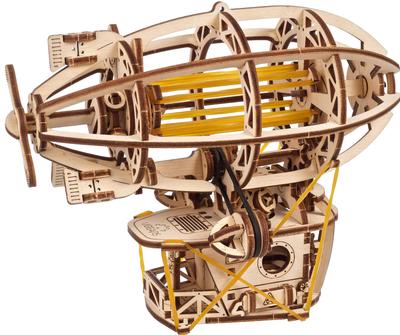 Ugears Steampunková vzducholoď 70226 Dřevěná puzzle hračka řemeslo Nevyžaduje lepidlo ani nářadí