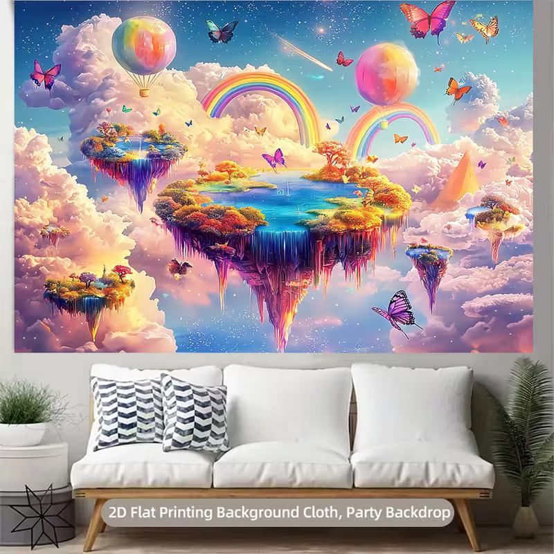 2D Printing Fantasy Sky Backdrop for Children's Photography & Events