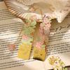 12 Monthly Climate Flowers Bookmark Exquisite Artistic Metal Bookmarks with Long Chain Tassel Students Book Clip Reading Tool