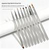 Japanese 9-Piece Nail Art Brush Set for Color, Liner, Blending, Flower, and Gradient Designs