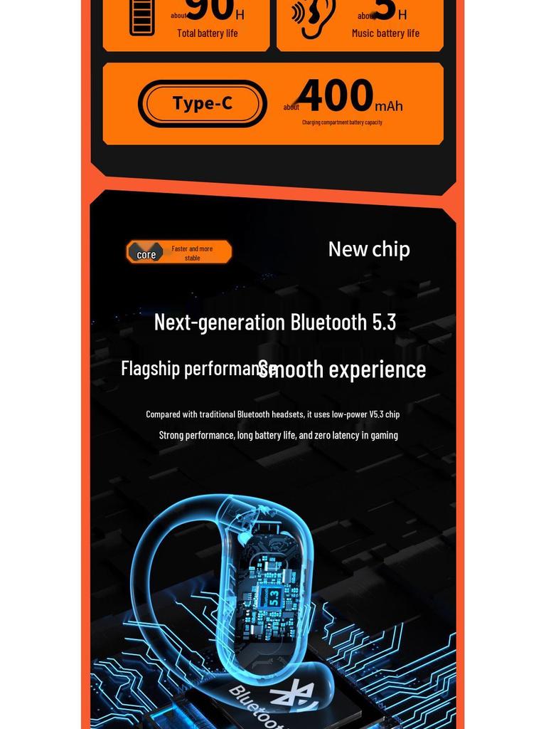 Q16S Wireless Bluetooth Over-Ear Earphones with Touch Controls and Extended Battery Life