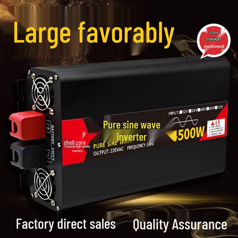 Аморфний сонячний інвертор чистої синусоїди, 4000 Вт/6000 Вт, 12 В/24 В/48 В на 220 В