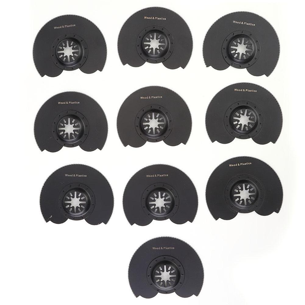 

10Pcs Semicircle High Carbon Steel High Hardness Oscillating Multi Wood Grinding Tool 91mm