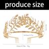 Durable Metal Leaf Tiaras Hairpin Polished Metal Hair Accessory For Bridal Parties And Special Event