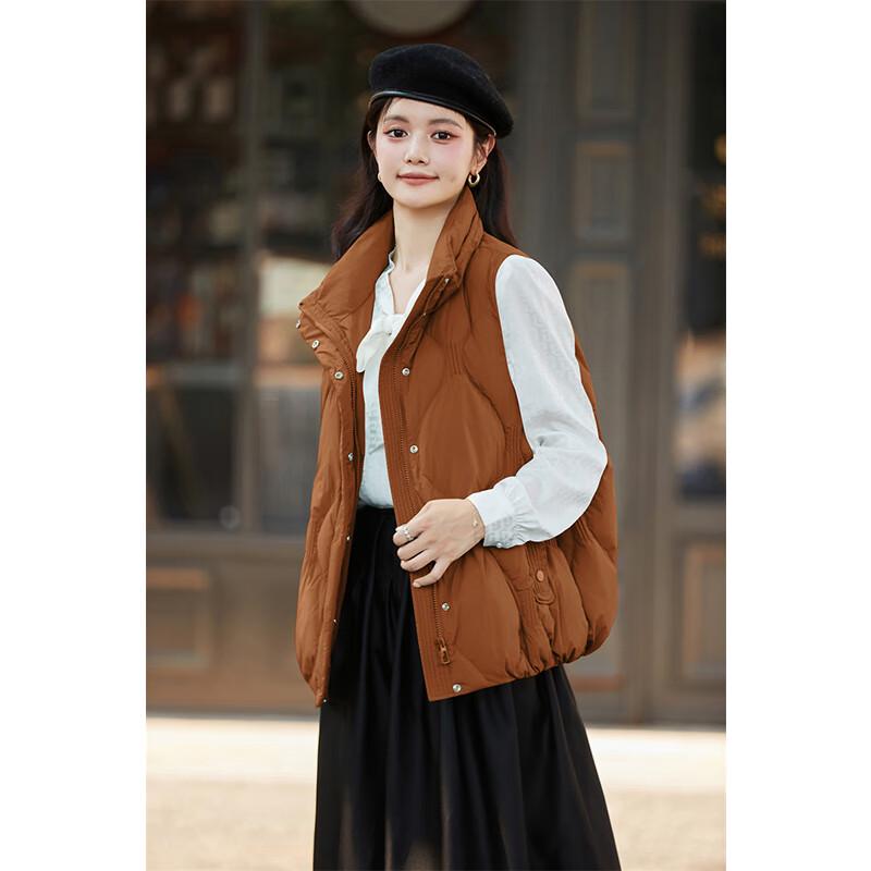 Yiliteng Women's Stand Collar Down Vest