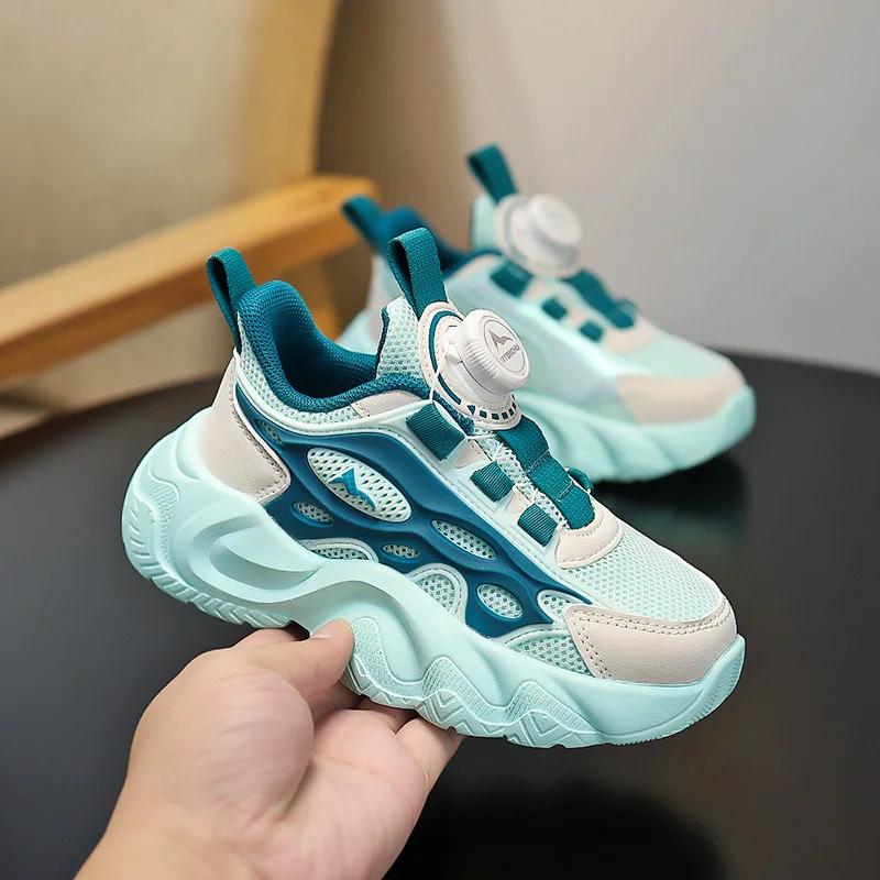 2024 Children's Fashionable Sports Shoes Boys' Outdoor Breathable Basketball Shoes Children's ightweight Sports Shoes