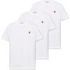 Logo Round Neck Pullover Short Sleeve T-Shirt 3-Pack Men Tops White J20918C00022829H8001