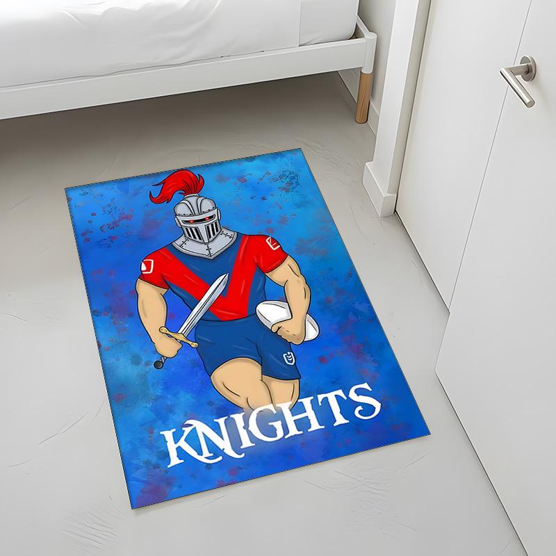 Newcastle Knights (1) Koberec Vhodný Pro Obývací Pokoje Ložnice Počítačové Místnosti Jídelní Zóny A Umístění Pod Stoly A Židle Také Ideální Volba Pro