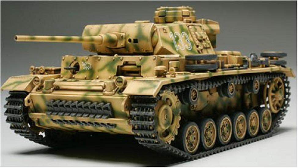 

Tamiya Військова мініатюрна серія Німецький танк Panzer III L Тип 1/48 №24