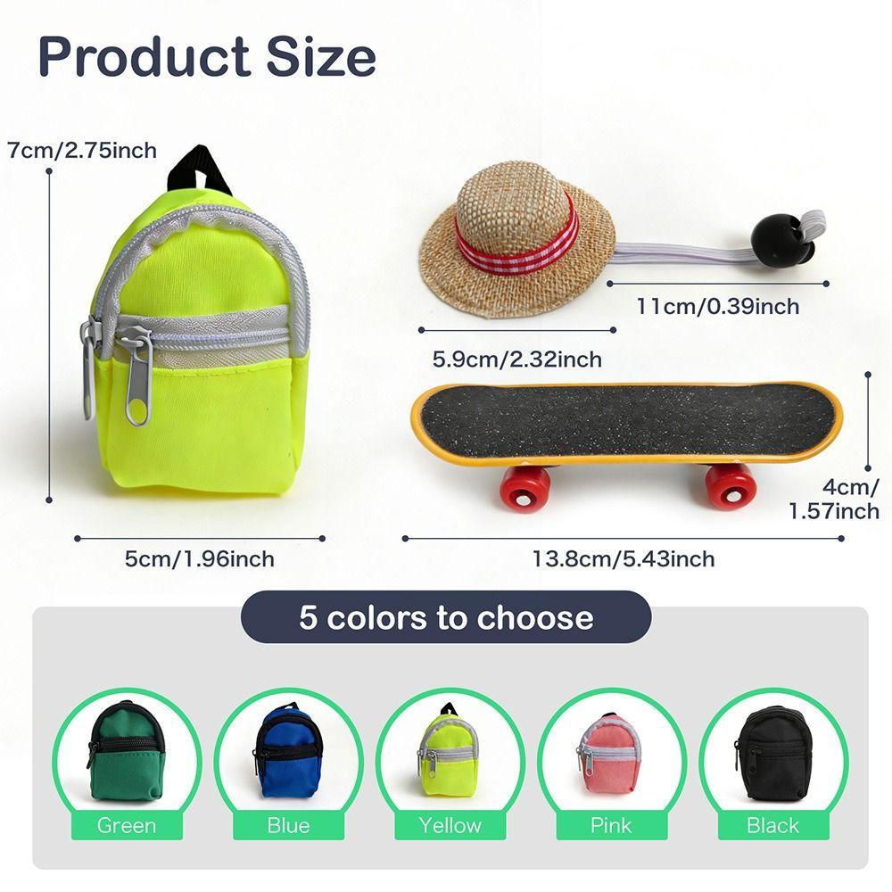 Funny Pet Skateboard Toys Set Creative Parrot Skateboard Lizard Mini Scooter  Photograph Prop