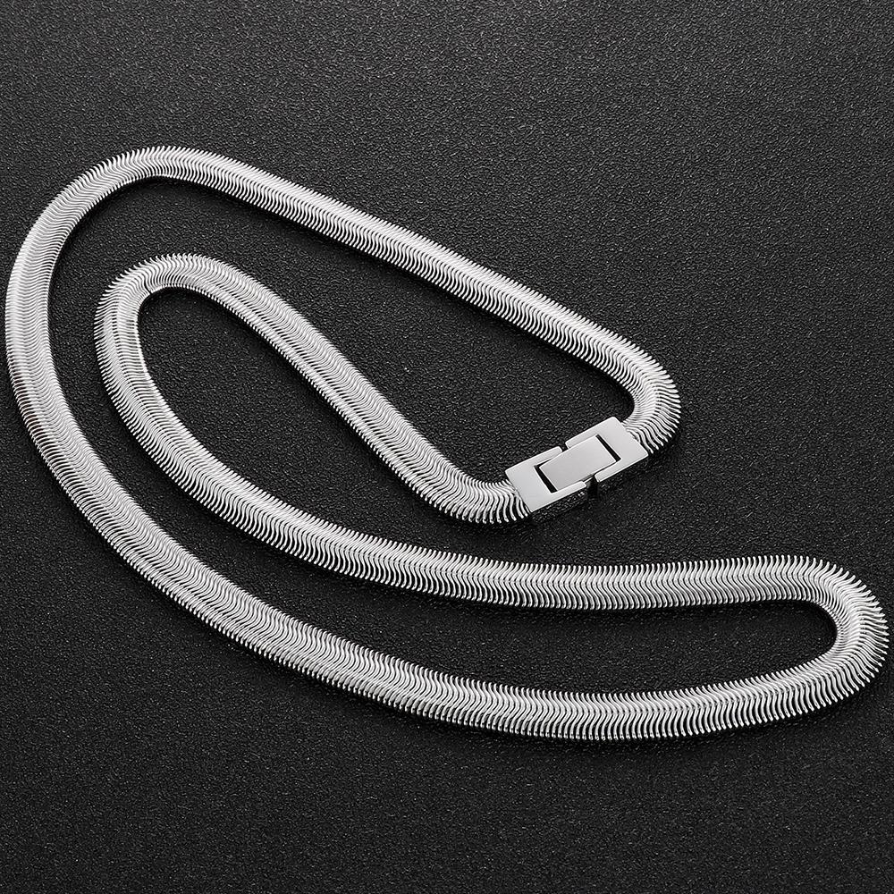 Metro Jewelry Collar De Acero Inoxidable Con Chapado En Oro Negro O Amarillo Iónico Grueso De Dos Tonos Para Hombre, 5 Mm De Ancho, 18 A 24 Pulgadas De Largo, Con Cierre