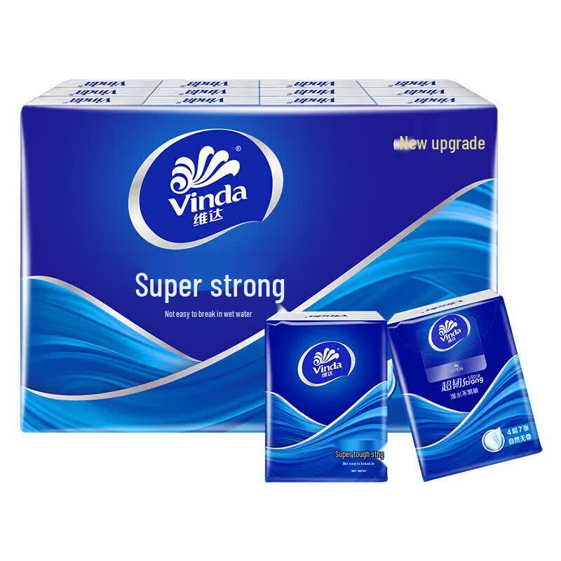 Vinda Ultra-Tough 4-Ply Handkerchief Tissues