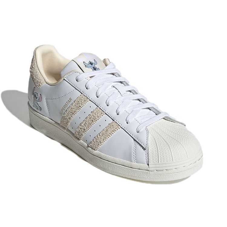 Disney x adidas Superstar Stitch Sneakers Unisex Białe Obuwie-Białe Kredowo-Białe HQ6356