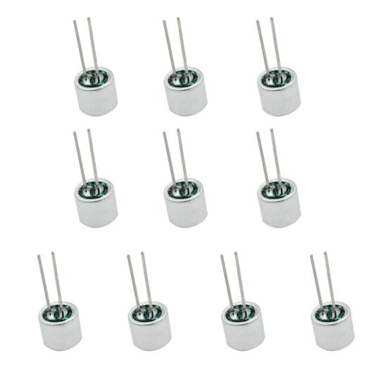 

6050P 10Pcs 2 Pin Sensitivity Електретний конденсаторний мікрофон Вставки Знімальний мікрофон