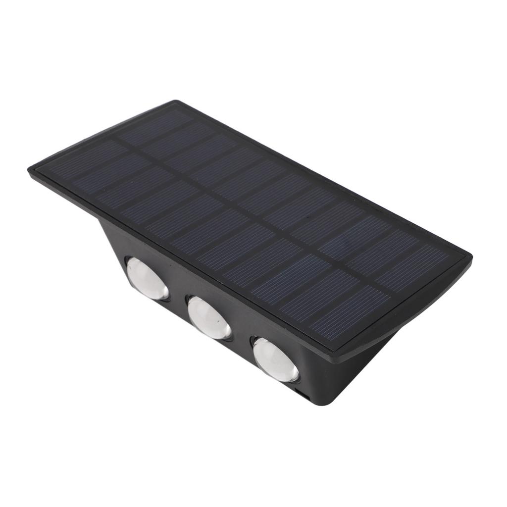 Solar Wandleuchten IP65 Wasserdicht Auf Ab Beleuchtung Energiesparende Gartenleuchten für den Außenbereich Weißes Licht
