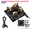 DC 5V Intelligent Traffic Traffic Light Science Popularization Toy Delay Design Signal Light DIY Kit Welding Practice Parts