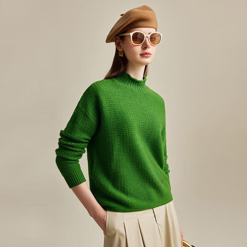 Zhao Jun Women's Pure Cashmere Semi-High Neck Sweater