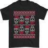 Christmas Skulls Xmas Heavy Metal Rock Music Mens T-Shirt 100% Cotton