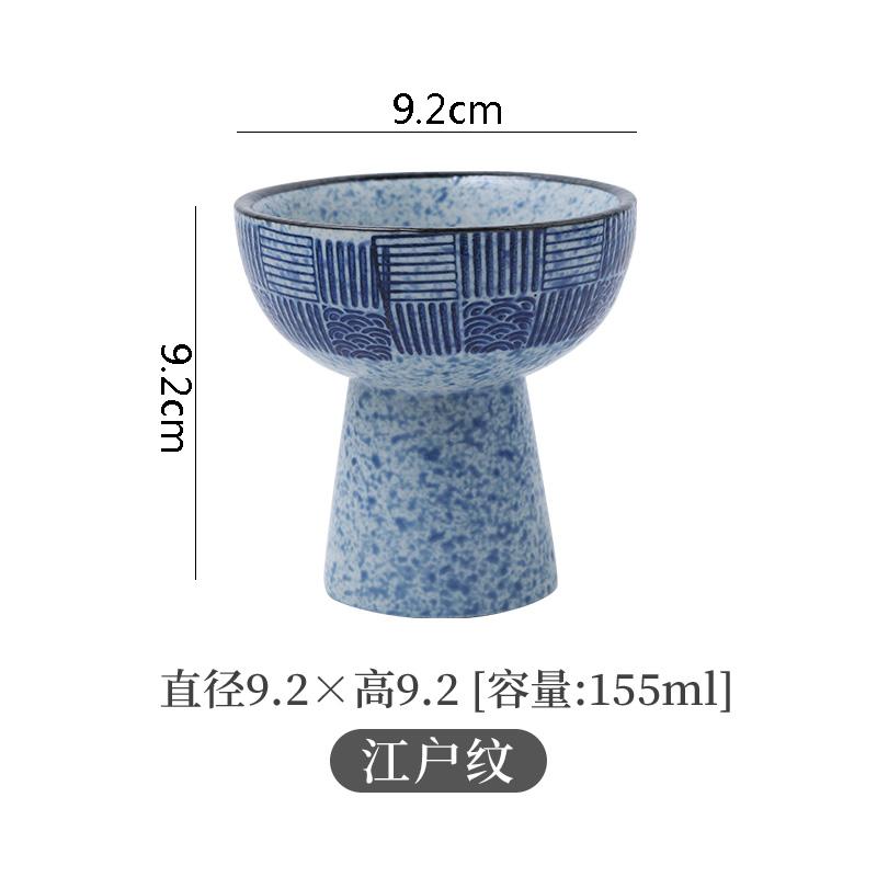 Ceramic Dinner Bowls High Feet Snack Bread Dessert Tray Soup Basin Soup Bowl Restaurant Round Specialty Tableware Cooking Plates