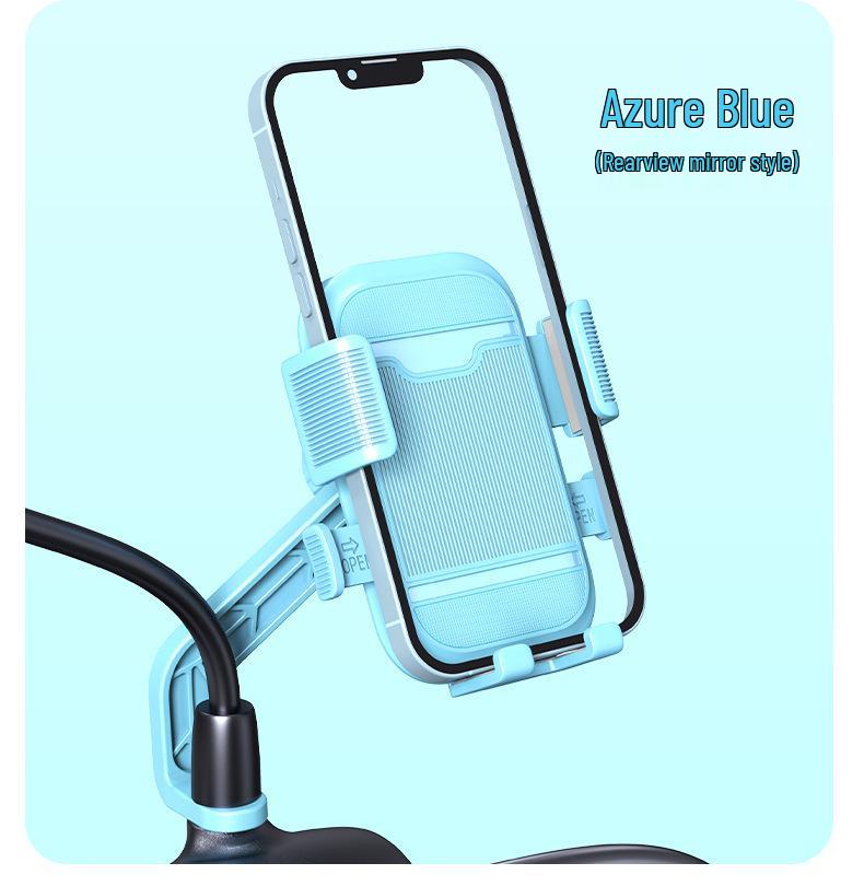 Shockproof Electric Vehicle & Motorcycle Phone Mount for Navigating & Takeaway Riders