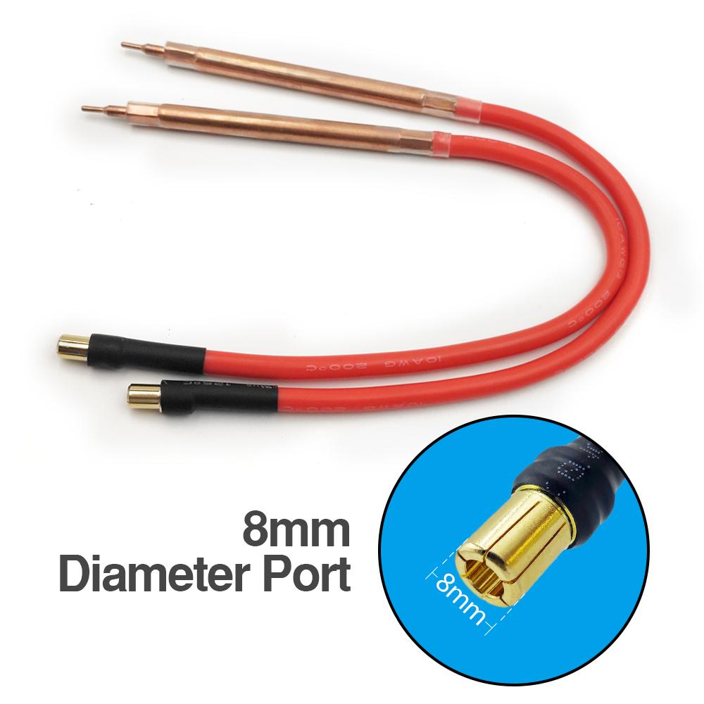 DIY-Punktschweißstift Handheld-Impulsschweißung Reines Kupferkabel Aluminiumoxid-Lötnadel Für Punktschweißmaschine 18650 26650 Batterie