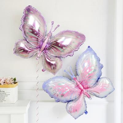 1PC Große Schmetterling Aluminium Folie Ballons Schmetterling Helium Luft Globos Geburtstag Party Dekorationen Baby Dusche Kinder Spielzeug Foto Requisiten