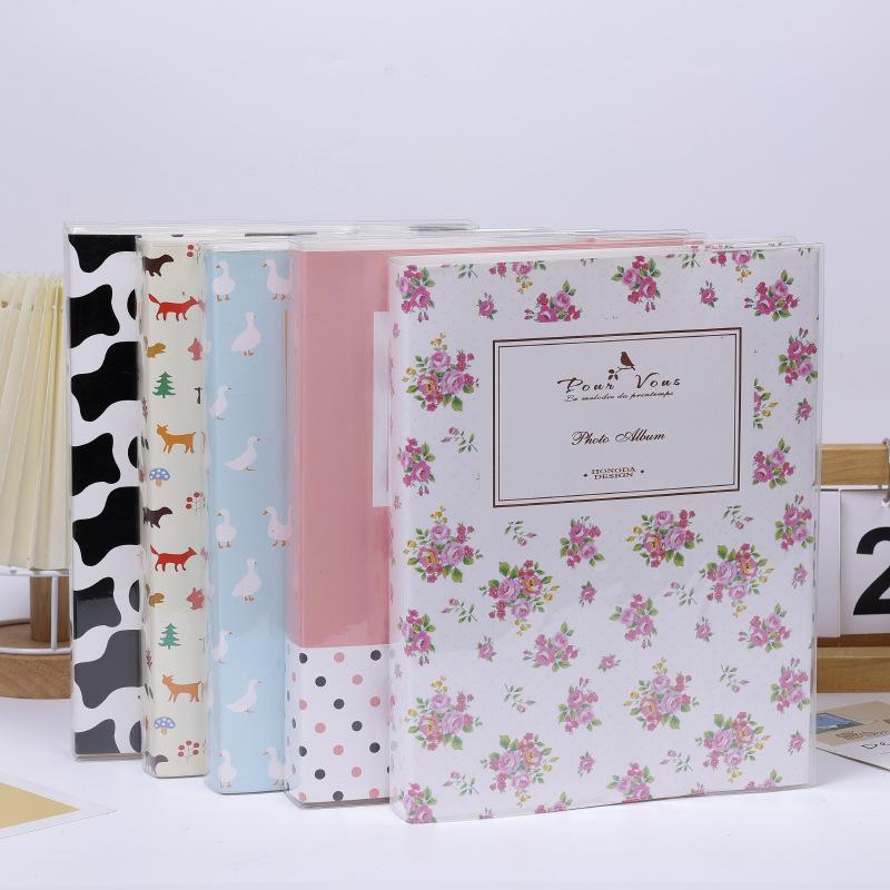 Instax 5-inch PVC Photo Album, Cartoon Design, 2-Pocket, Large Capacity for 80 Pics