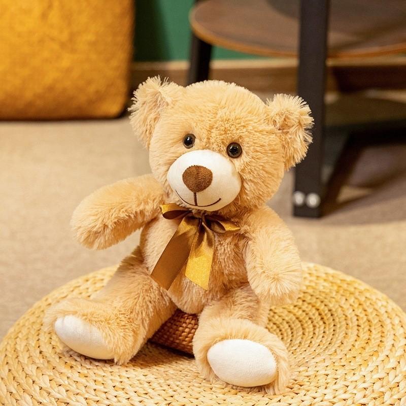 Plush Bear Toy For Kids Gift Soft 3d Cotton Stuffed Animal For Children
