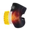 USB Heated Knee Massager Shoulder Brace with Vibration 3 Adjustable Heat Levels Black Support Strap Electric Massage