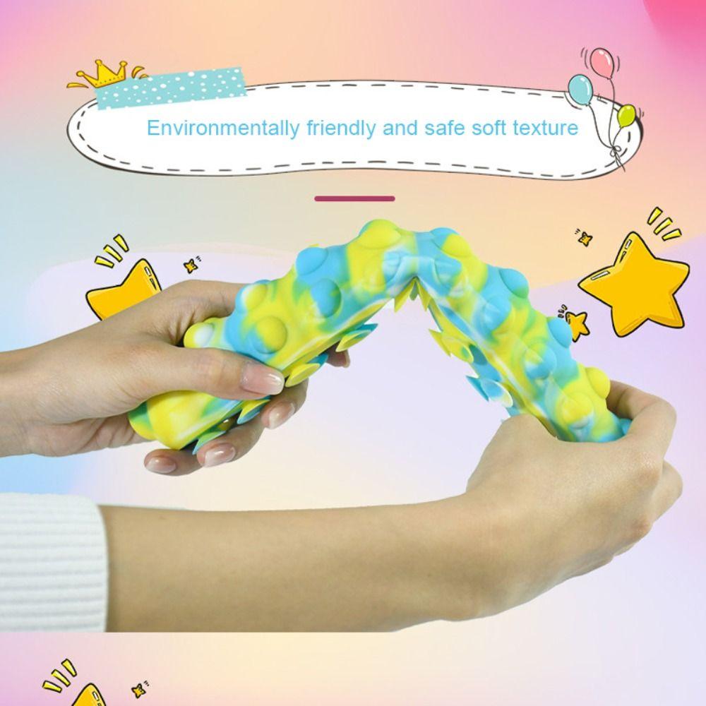 Gift Fidget Squeeze Suction Cup Toys Caterpillar Sucker Bubble Caterpillar Fidget Sucker Toys