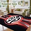 Crystal Velvet Square Rug Custom NameMainz 05 Pattern Non Slip Home Floor Decor Rug