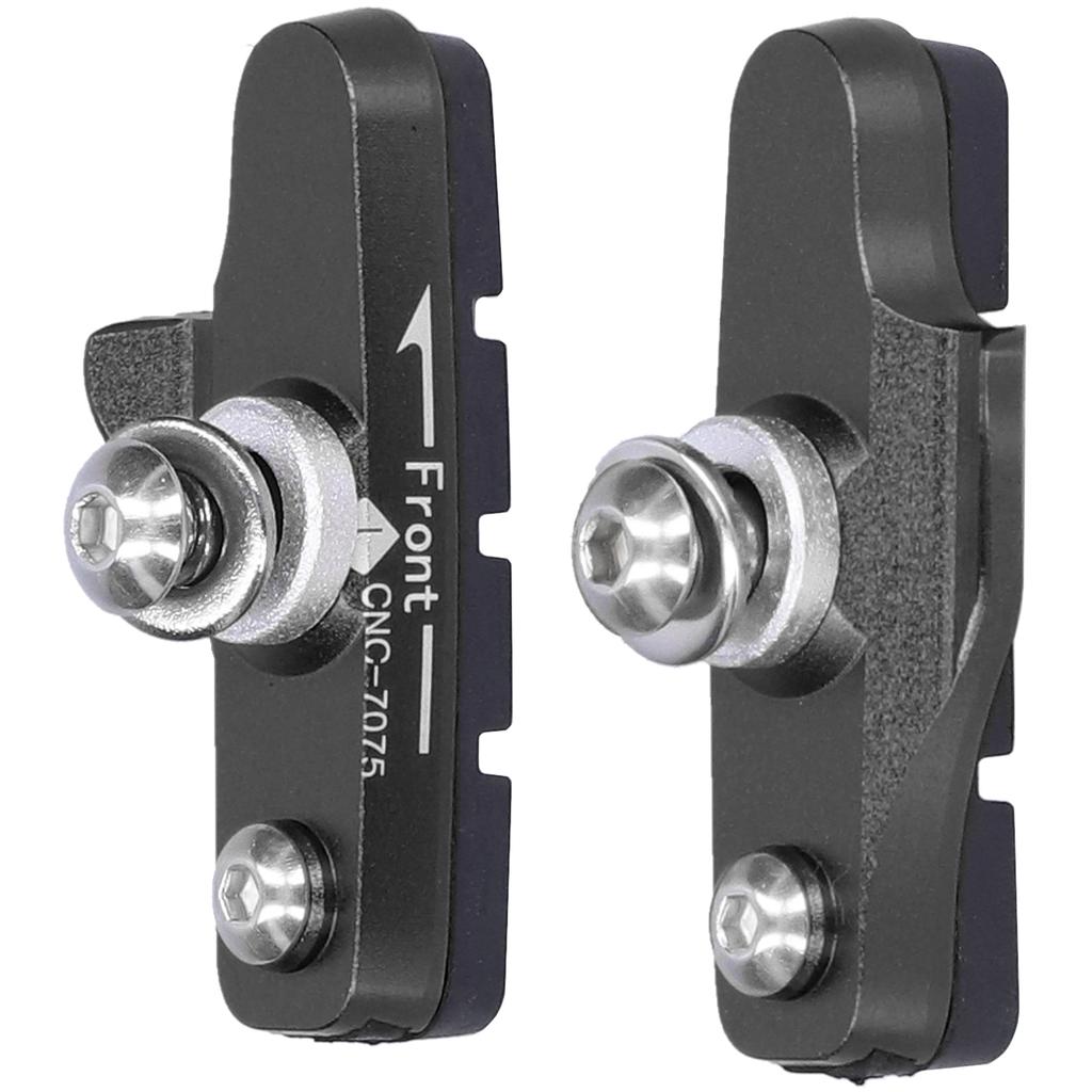Road Bike Brakes Pads CBrake NoNoise NoSkid Rubber Blocks Replacement(Black )