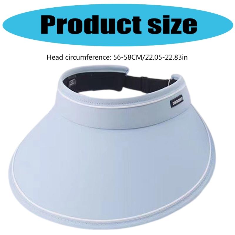 Outdoor Sun Protective Hat for Women Breathable Hollow Top Design Wide Brims Hat for Various Activity Fishing Cycling