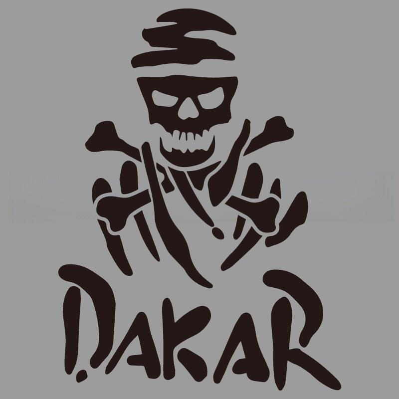 Çizgi film hayranları ve sevenler için havalı kuru kafa çerçevesi Dakar yaratıcı&komik çıkartmalar, araba kamyon motosikletler ve dizüstü bilgisayarlar için yüksek kalite