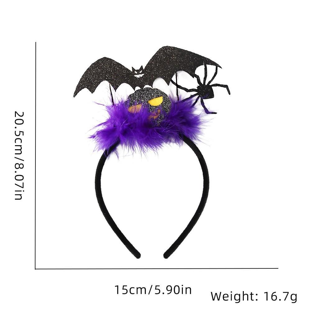 Festive Halloween Headband Accessories Featuring Adorable Bat Pumpkin And Cat Designs