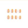 Artificial Nails Round Head Nail Piece Two-color Corrugated Patchwork Piece Ins Style Wear Nail High-quality Nail Piece