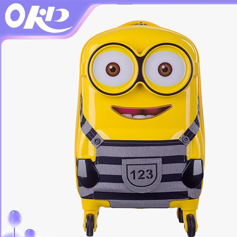 Детский чемодан на колесиках OKD Миньоны, мультяшный 18 inches