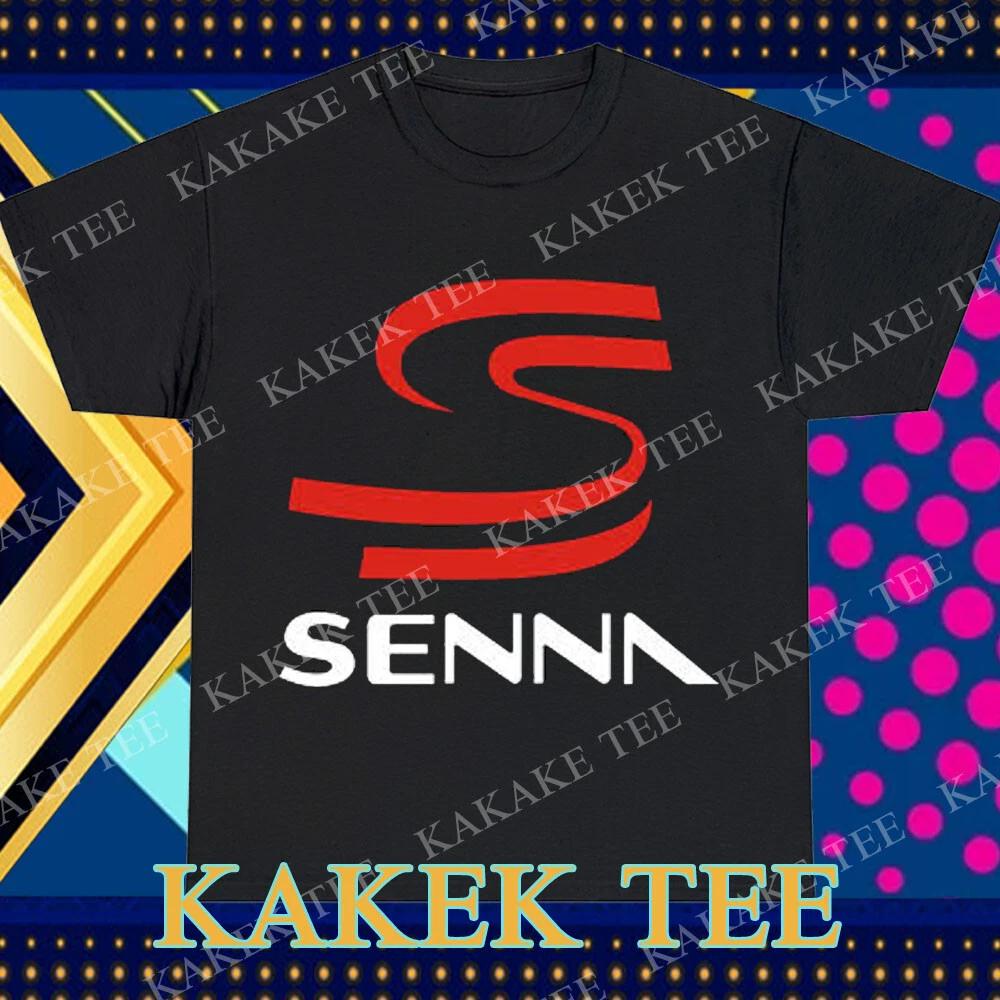 New Ayrton Senna Classic Logo T-Shirt Funny Size S to 5XL XXL