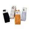 Japanese Cute High Knee Socks Children Coral Fleece Autumn And Winter Thickened Ins Home Confinement Socks Sleep Stockings